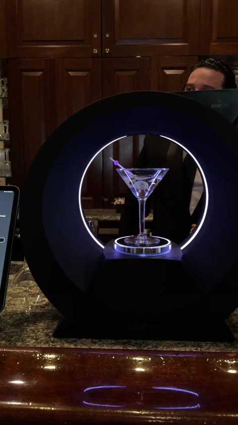 A finished drink picked up from the Barsys bar at the Scarsdale Library event.